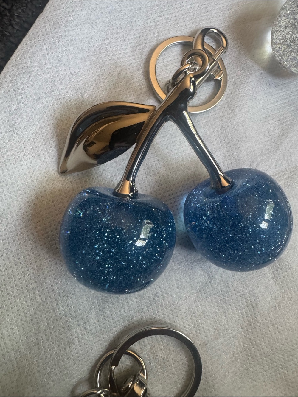 Cherry Bag Charm Keychains - Assorted - ‼️PICK ONE‼️ (silver tone hardware) - Picture 7 of 10